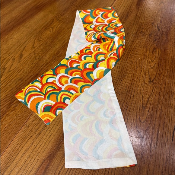 Vintage 1970s Psychedelic Head Scarf Sash Mod Accessory - Picture 8 of 9
